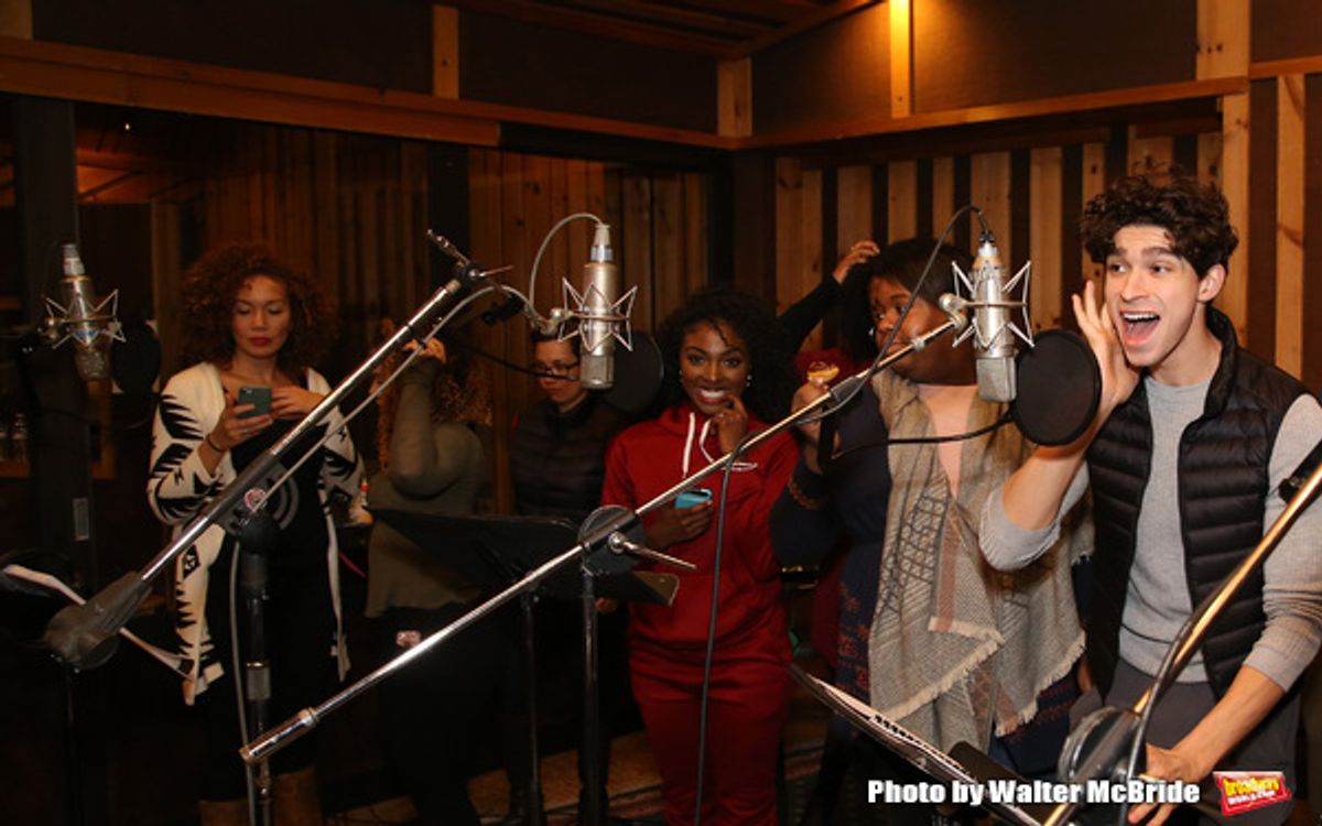 Isaac Powell and cast at 