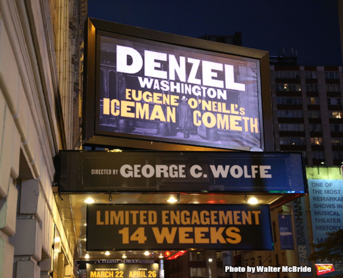 Up on the Marquee: THE ICEMAN COMETH Starring Denzel Washington  Image