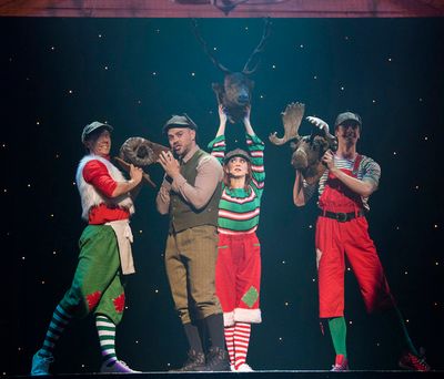 Matt Willis (The Hunter) and Ensemble Photo