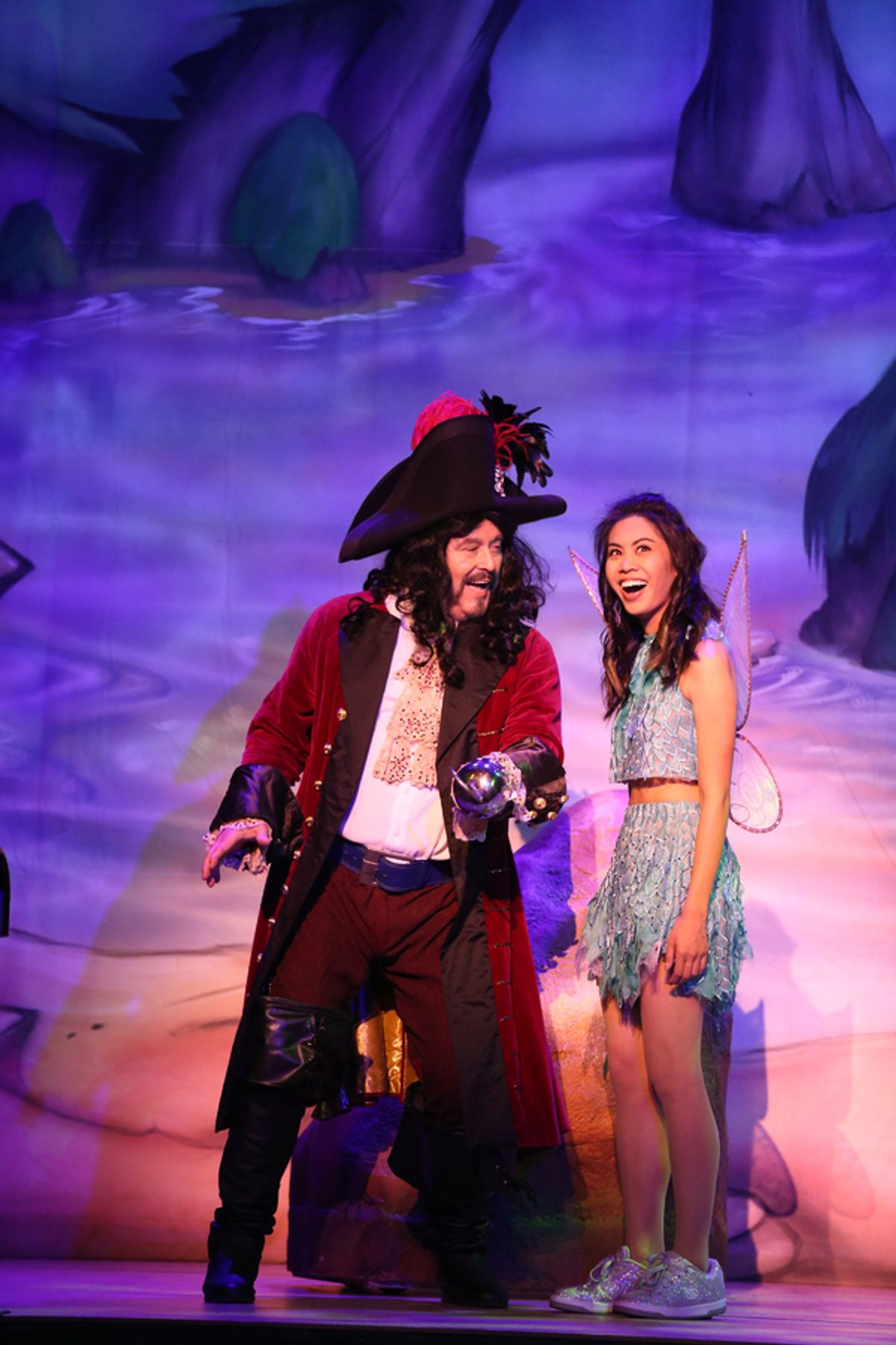 Mark Ryan and Ashley Argota in Lythgoe Family Pantoâ€™s PETER PAN AND TINKER BELL â€“ A PIRATES CHRISTMAS. Photo credit: Cathy Cunningham Photography. at 