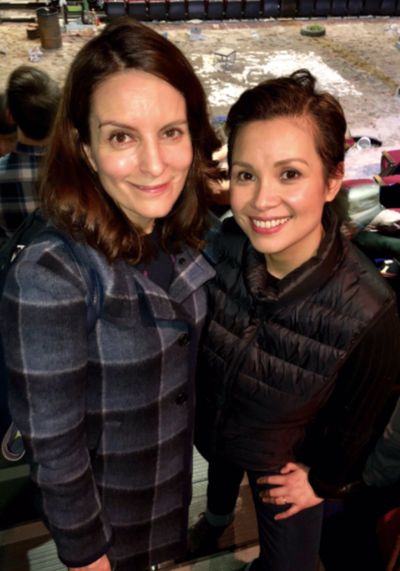Tina Fey visits Once on this Island Photo