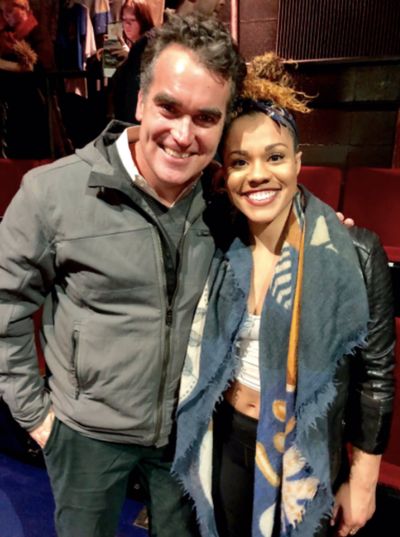 Brian d'Arcy James visits Once on this Island Photo