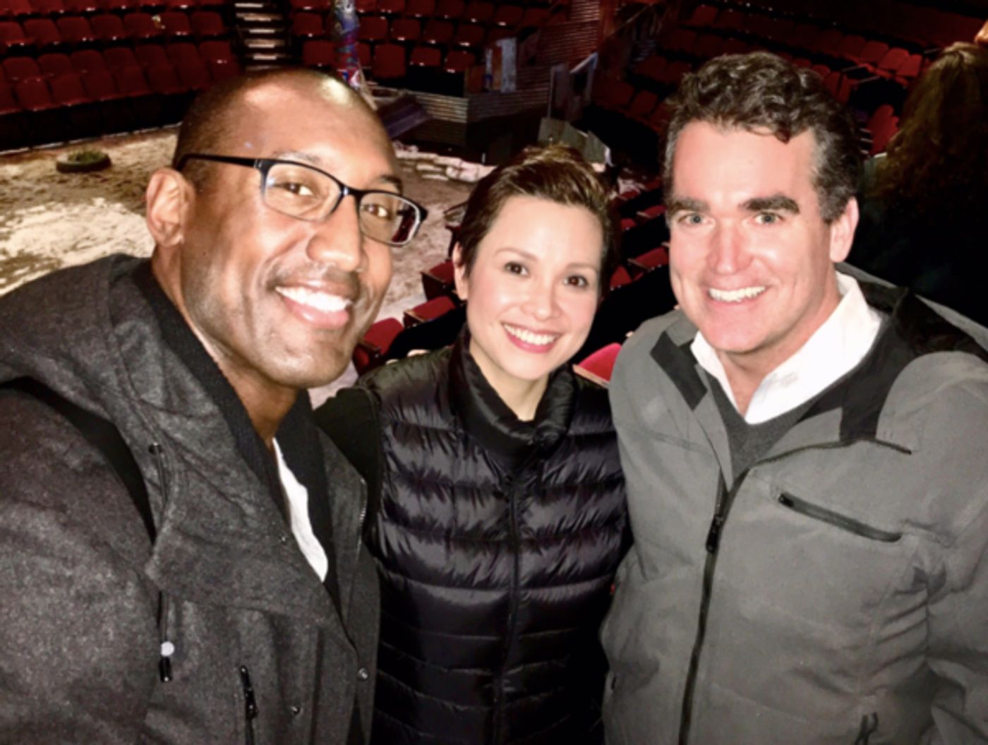 Photo Flash: Tina Fey, Brian d'Arcy James, and More Visit ONCE ON THIS ISLAND  Image
