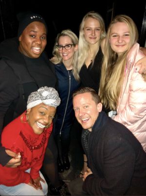 Will Chase and Ingrid Michaelson visit Once on this Island Photo