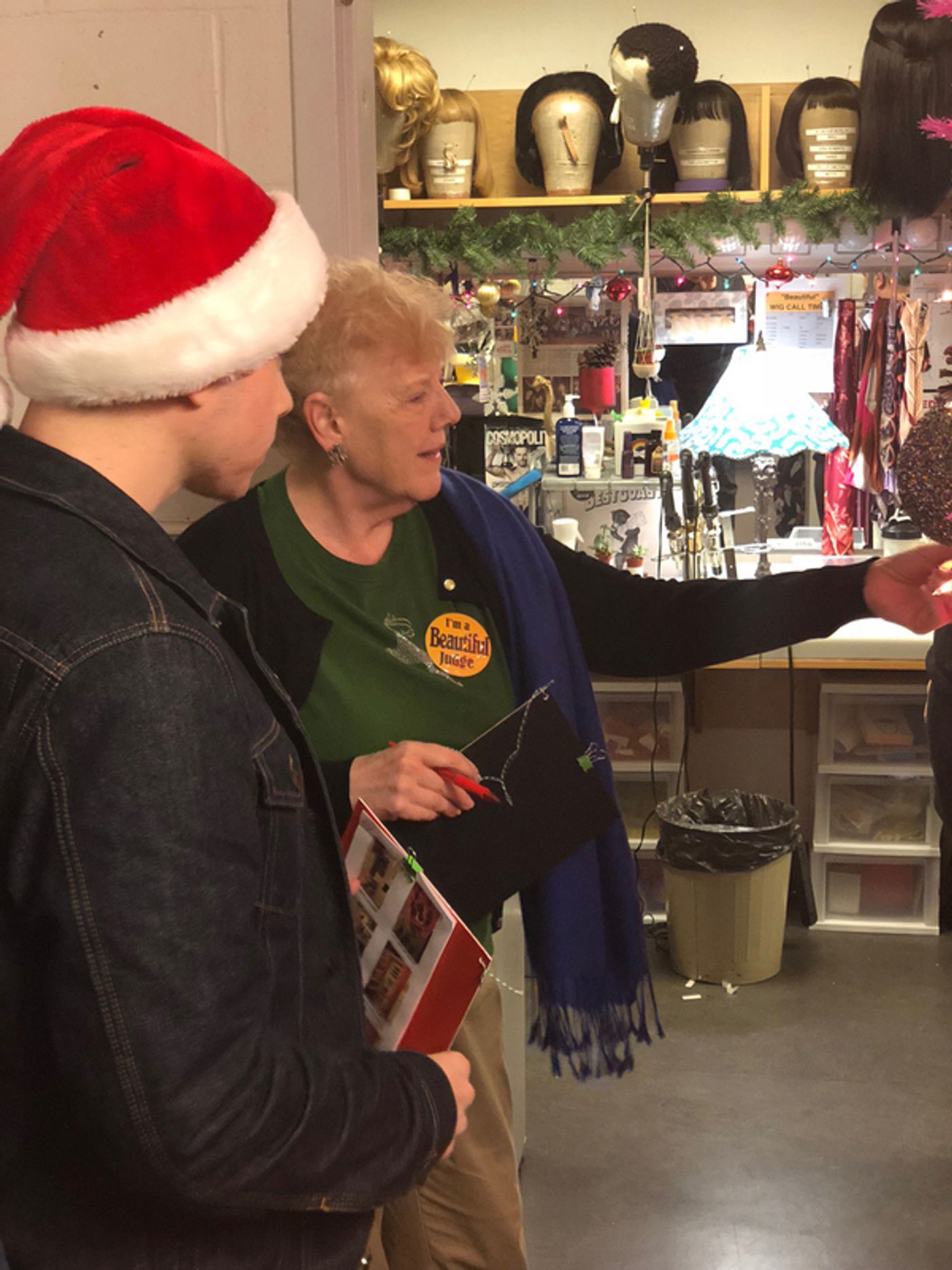 Photo Flash: BEAUTIFUL Holds a Holly Jolly Dressing Room Decorating Contest  Image