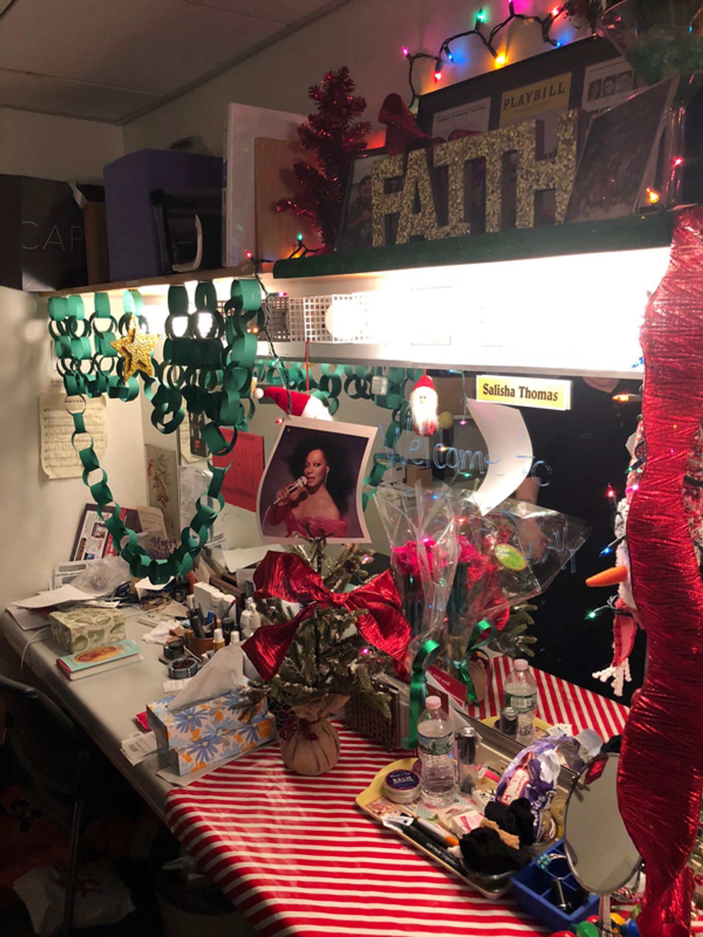 Photo Flash: BEAUTIFUL Holds a Holly Jolly Dressing Room Decorating Contest  Image