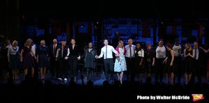 Julie Halston, Reggie Jackson, Danny Burstein, Maggie Gyllenhaal, Whoopi Goldberg, Matthew Morrison, Victoria Clark, Stephen Bogardus, Adrienne Warren, Annie Golden and cast during the Curtain Call for the Roundabout Theatre Company presents a One-Night B @ BroadwayWorld Julie Halston, Reggie Jackson, Danny Burstein, Maggie Gyllenhaal, Whoopi Goldberg, Ma Photo