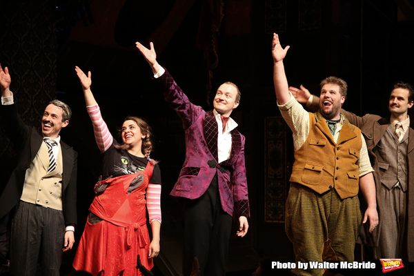 Jonathan Sayer, Nancy Zamit, Greg Tannahill, Henry Lewis, Henry Shieldsfrom the cast  Photo