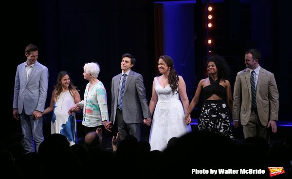 John Behlmann, Sas Goldberg, Barbara Barrie, Gideon Glick, Lindsay Mendez, Rebecca Na Photo
