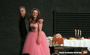 Joe Mantello and Sally Field during the Broadway Opening Night Performance Curtain Call Bows for "The Glass Menagerie'" at the Belasco Theatre on March 9, 2017 in New York City. @ BroadwayWorld Joe Mantello and Sally Field during the Broadway Opening Night Performance Curtain Ca Photo