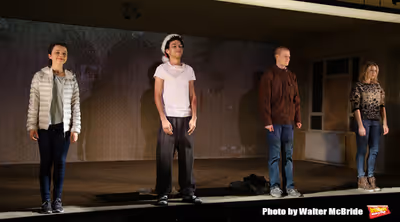 Stefania LaVie Owen, Justice Smith, Lucas Hedges and Ari Graynor during the 'Yen' Ope Photo