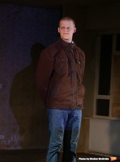Lucas Hedges during the 'Yen' Opening Night Curtain Call bows at the Lortel Theatre o Photo