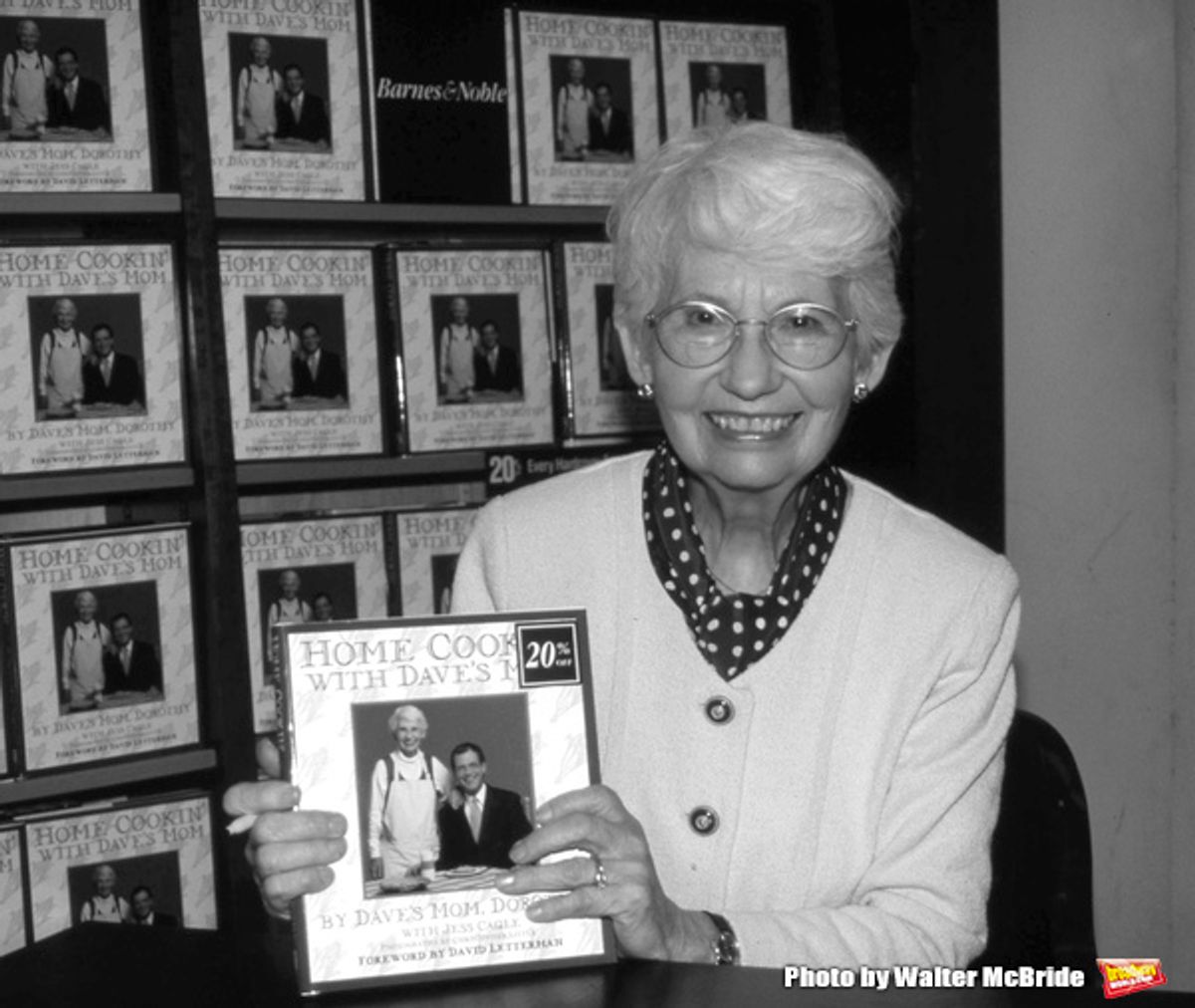 Dorothy Mengering, David Lettermanâ€™s Mom, on September 19, 1996 appearing at Barnes & Noble, New York City.  at 