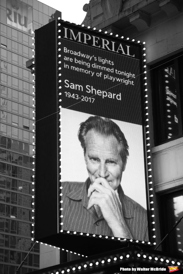 Broadway Dims The Lights In Memory Of Sam Shepard  at The Music Box Theatre and the I Photo