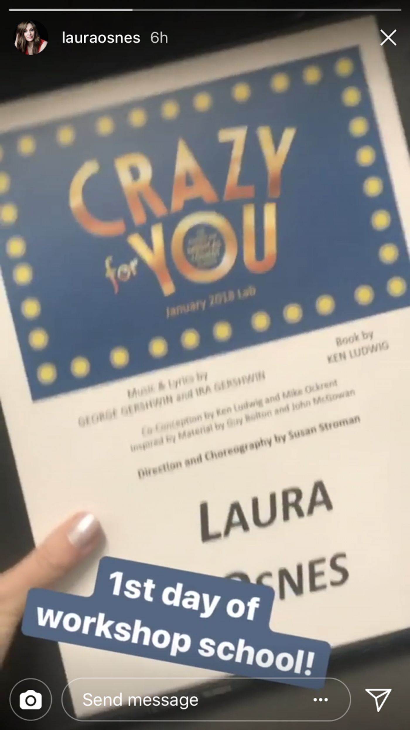 Laura Osnes Takes Part in Susan Stroman-Directed CRAZY FOR YOU Developmental Lab  Image