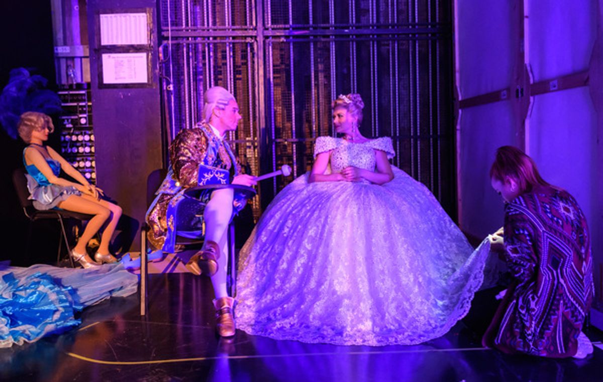 Cinderella - Birmingham Hippodrome. 27 December 2017.
Pictured is 'Cinderella'  Suzanne Shaw with 'Dandini' Gary Watson.
Picture by Simon Hadley.
Simon Hadley Photography.
07774 193699
mail@simonhadley.co.uk
www.simonhadley.co.uk at 