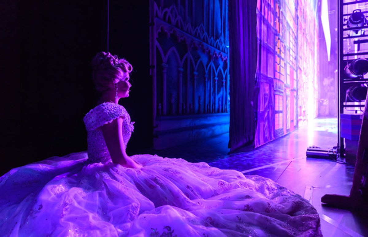 Cinderella - Birmingham Hippodrome. 27 December 2017.
Pictured is 'Cinderella'  Suzanne Shaw.
Picture by Simon Hadley.
Simon Hadley Photography.
07774 193699
mail@simonhadley.co.uk
www.simonhadley.co.uk at 