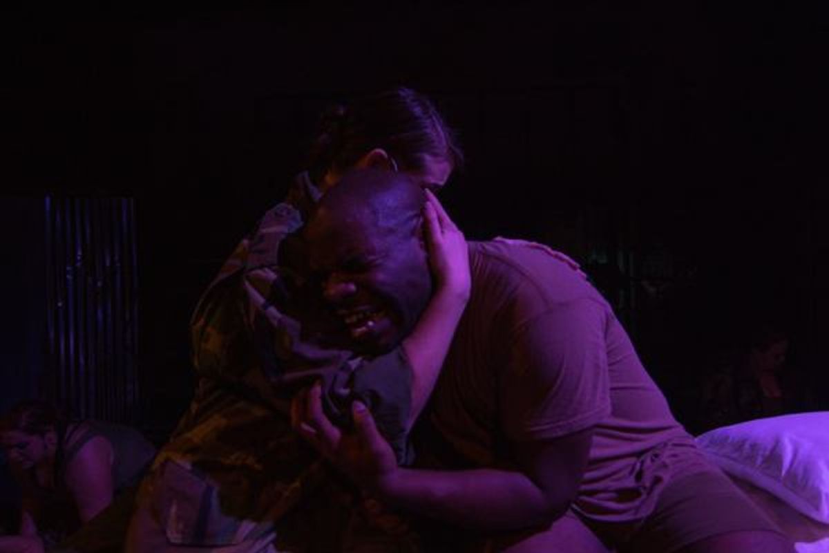 ASHLEY ROY (Extraordinary Girl) and TONY WILLIAMS (Tunny) from the Lakewood Playhouse Production of 'Green Day's AMERICAN IDIOT'
 at 