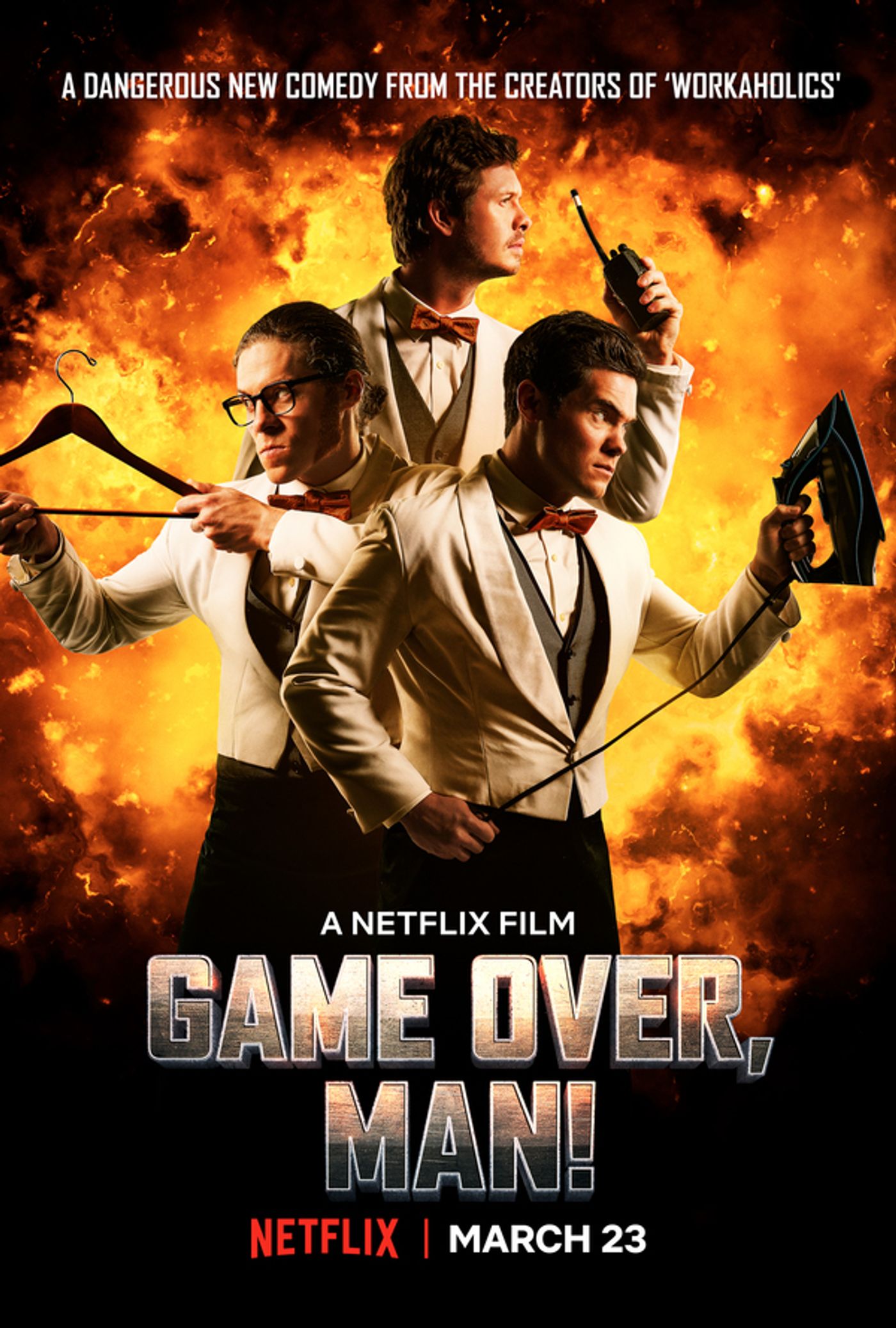 New Image & Trailer for Netflix's Film GAME OVER, MAN!  Image