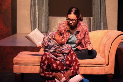 Kristen Alesia and Meagan Dilworth in DECISION DAY by Abigail Henkin, directed by Jer Photo