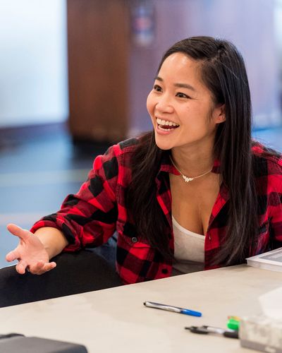 Cast member Sylvia Kwan at the first rehearsal for â€œWater by the Spoonfulâ€® Photo