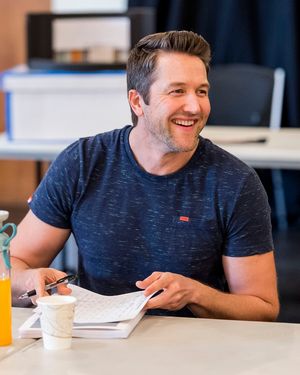 Cast member Josh Braaten at the first rehearsal for â€"Water by the Spoonfulâ€ Photo