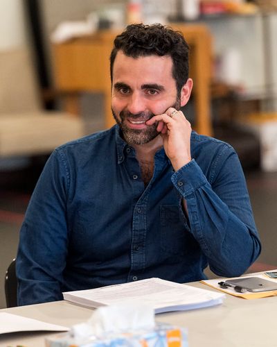Cast member Nick Massouh at the first rehearsal for â€œWater by the Spoonfulâ€ Photo
