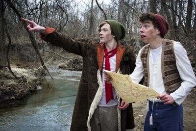 Harrison Polen and Ben McElroy in Treasure Island.  Photo by Jason Johnson-Spinos.  Photo