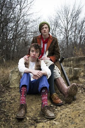Ben McElroy and Harrison Polen in Treasure Island. Photo by Jason Johnson-Spinos. @ BroadwayWorld Ben McElroy and Harrison Polen in Treasure Island. Photo by Jason Johnson-Spinos. Photo