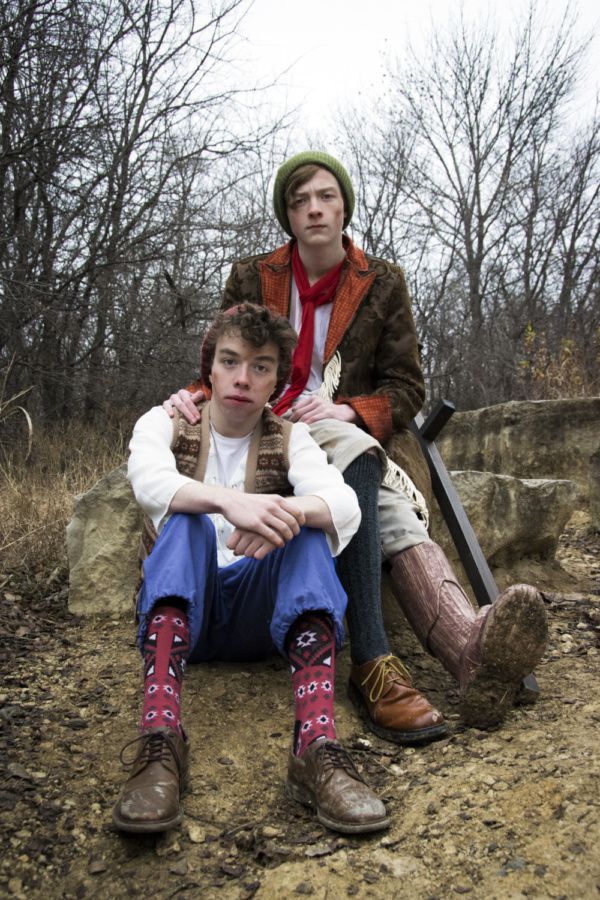 Ben McElroy and Harrison Polen in Treasure Island.  Photo by Jason Johnson-Spinos. Photo