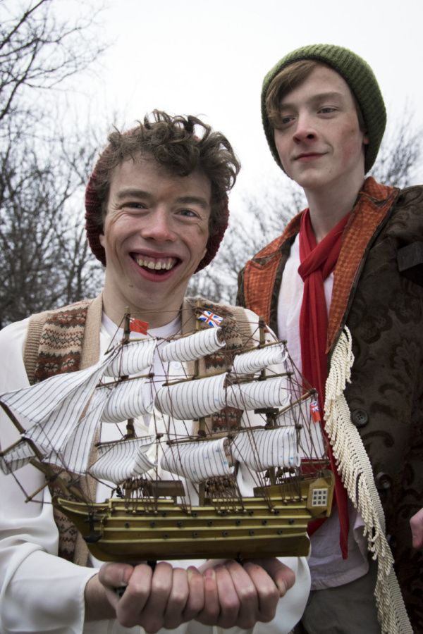 Ben McElroy and Harrison Polen in Treasure Island.  Photo by Jason Johnson-Spinos. Photo