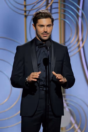 75th ANNUAL GOLDEN GLOBE AWARDS -- Pictured: Zac Efron, Presenter at the 75th Annual Golden Globe Awards held at the Beverly Hilton Hotel on January 7, 2018 -- (Photo by: Paul Drinkwater/NBC) @ BroadwayWorld 75th ANNUAL GOLDEN GLOBE AWARDS -- Pictured: Zac Efron, Presenter at the 75th Annual Photo