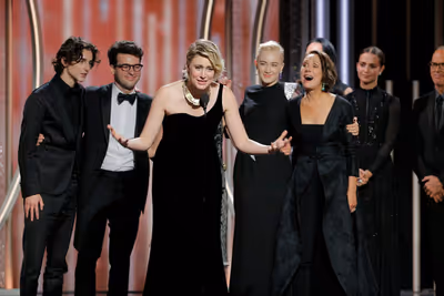 75th ANNUAL GOLDEN GLOBE AWARDS -- Pictured: Greta Gerwig, Director, Â“Lady BirdÂ Photo