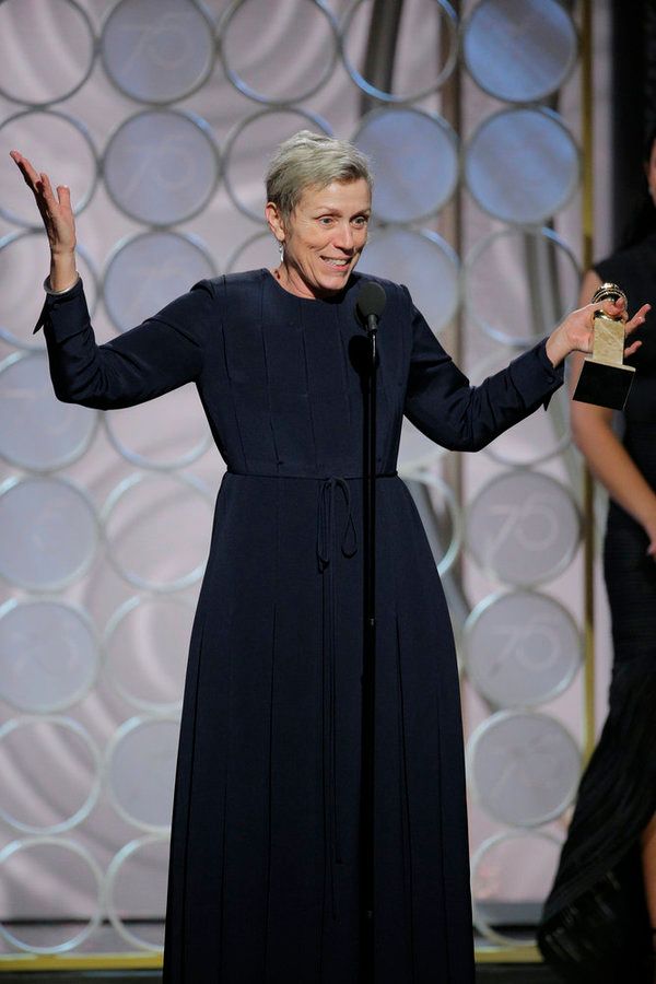 75th ANNUAL GOLDEN GLOBE AWARDS -- Pictured: Frances McDormand, ?“Three Billboards Photo