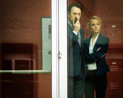 Pictured (L-R) Alan Cumming as Dr. Dylan Reinhart, and Bojana Novakovic as Lizzie Nee Photo