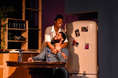 (front to back) Jeffery Owen Freelon Jr. and Tiffany Oglesby in The New Colonyâ€® Photo