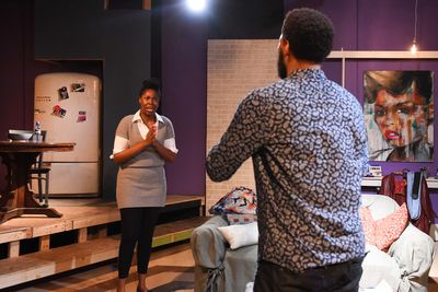 (left to right) Tiffany Oglesby and Jeffery Owen Freelon Jr. in The New Colonyâ€® Photo