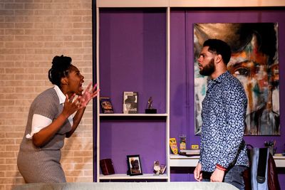 (left to right) Tiffany Oglesby and Jeffery Owen Freelon Jr. in The New Colonyâ€® Photo