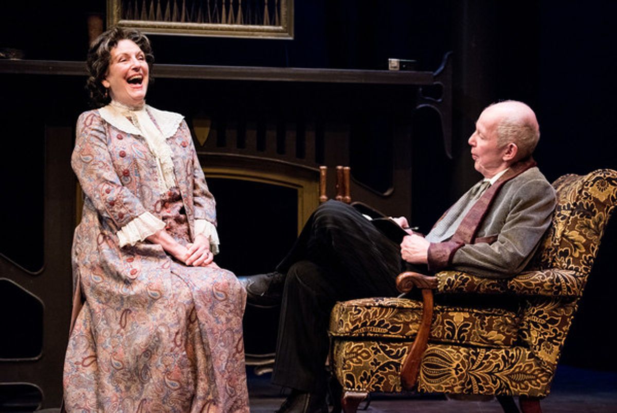 Jill Tanner and Jonathan Hogan in HINDLE WAKES by Stanley Houghton, Directed by Gus Kaikkonen. Photo by Todd Cerveris. at 