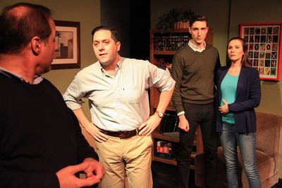 (left to right) Rob Frankel, Josh Zagoren, Matthew Nerber and Sarah Gise in Interroba Photo
