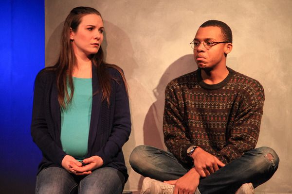  (left to right) Sarah Gise and Richard David in Interrobang Theatre Project's Chicag Photo