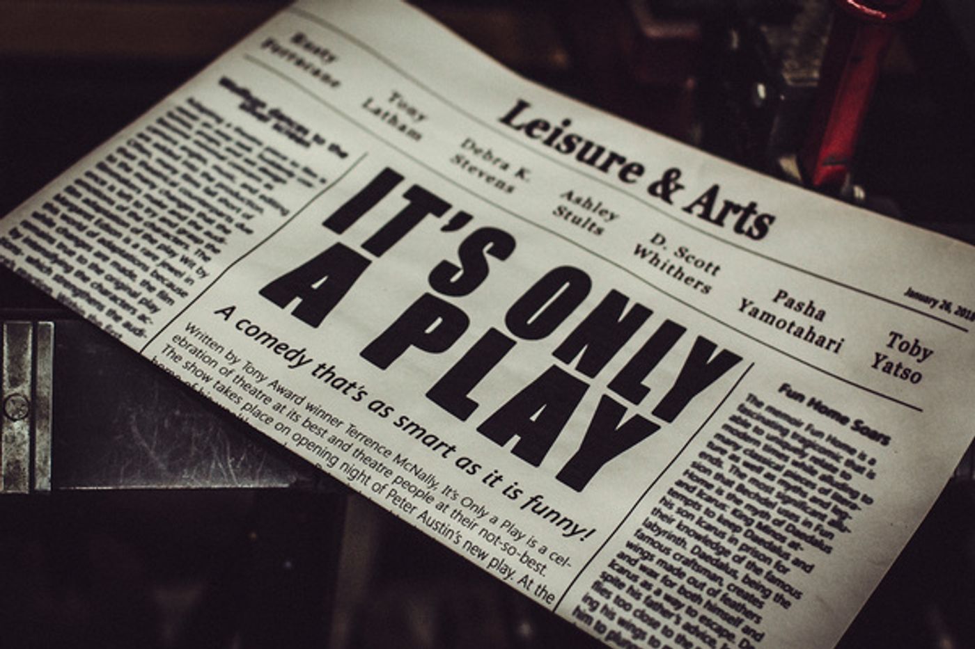 Photo Flash: First Look at the Cast of IT'S ONLY A PLAY at the Phoenix Theatre  Image