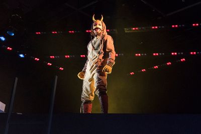 Bradley James Tejeda (in costume as El Coqui Espectacular) Photo