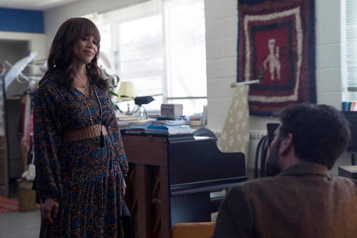 RISE -- 'Pilot' Episode 101 -- Pictured: Rosie Perez as Tracey Wolfe -- (Photo by: Peter Kramer/NBC) at 