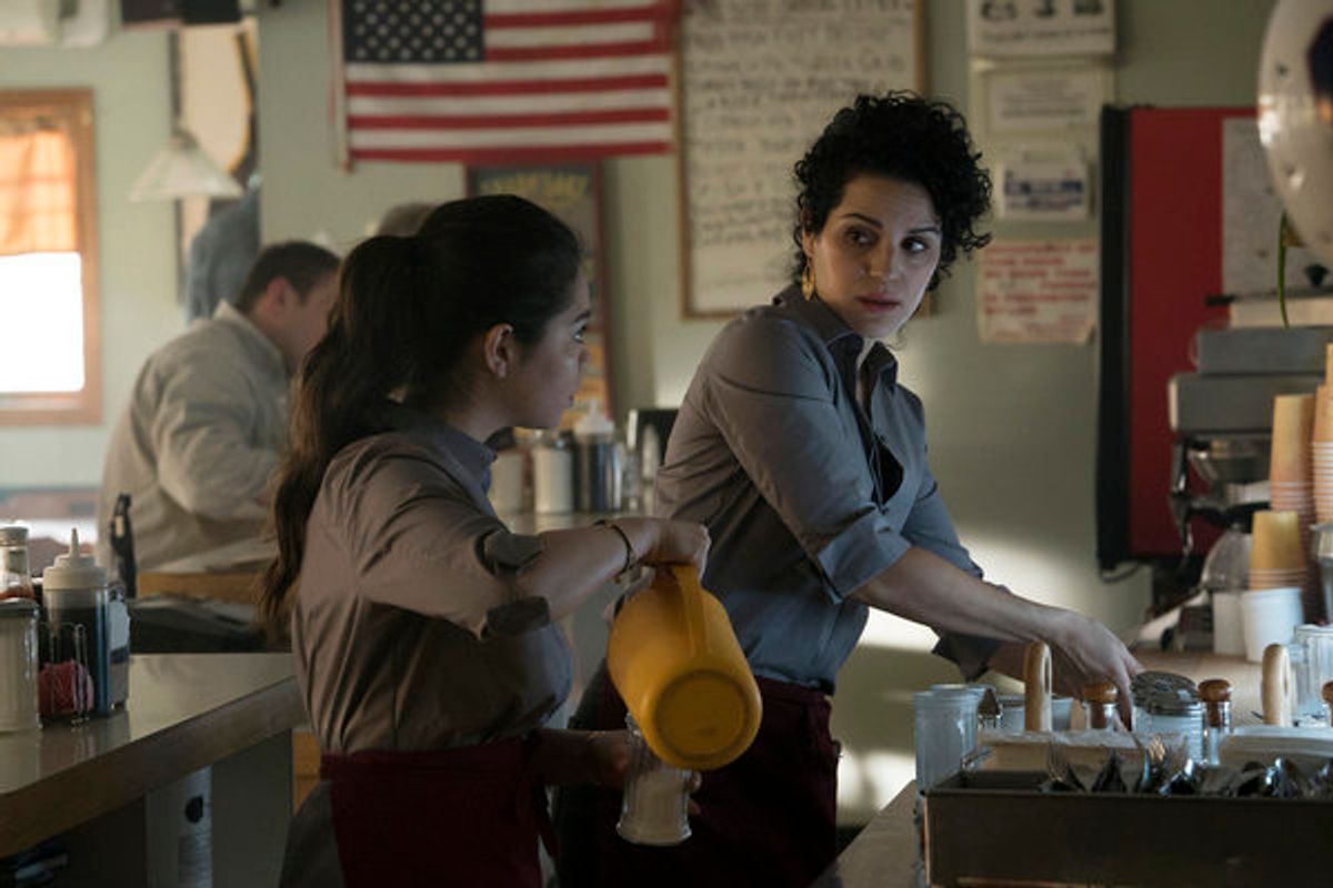 RISE -- 'Pilot' Episode 101 -- Pictured: (l-r) Auli'i Cravalho as Lilette Suarez, Shirley Rumierk as Vanessa Suarez -- (Photo by: Peter Kramer/NBC) at 
