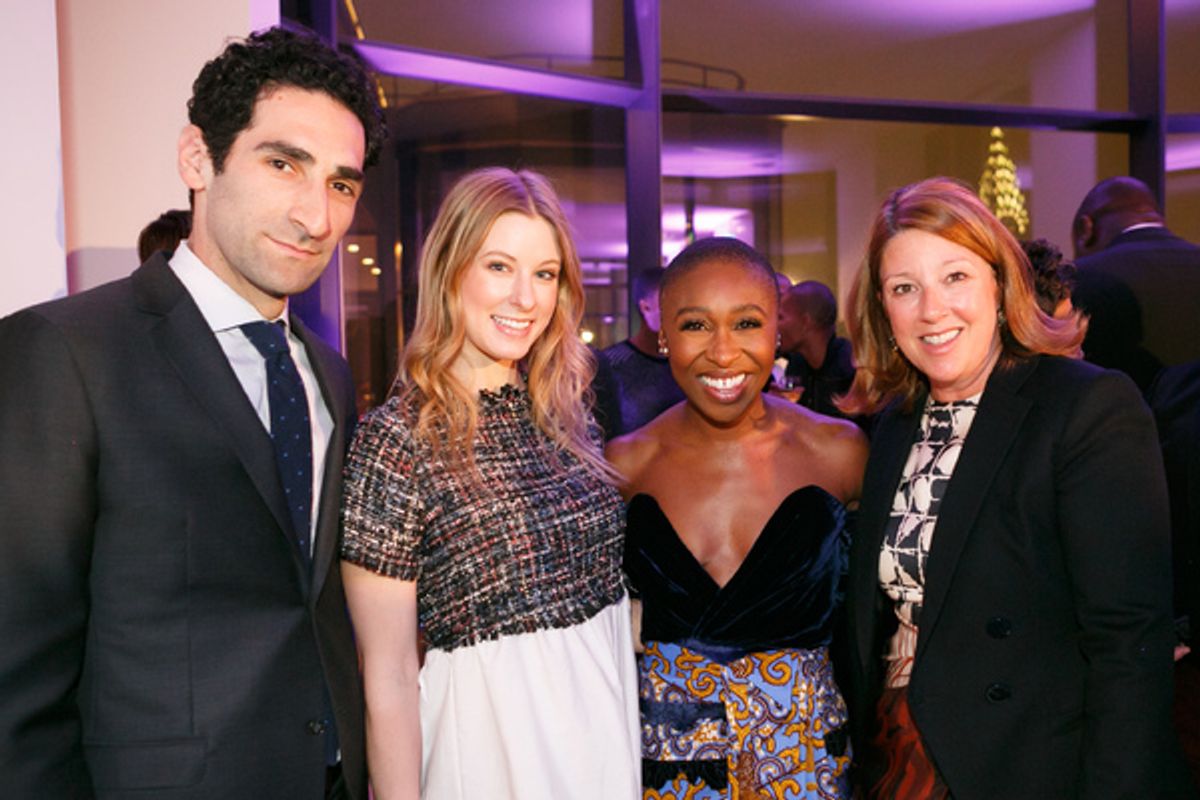 Matt Lobron, Jill Mangon, Cynthia Erivo, and Melissa Perry of  Zeckendorf Management and Global Holdings at 