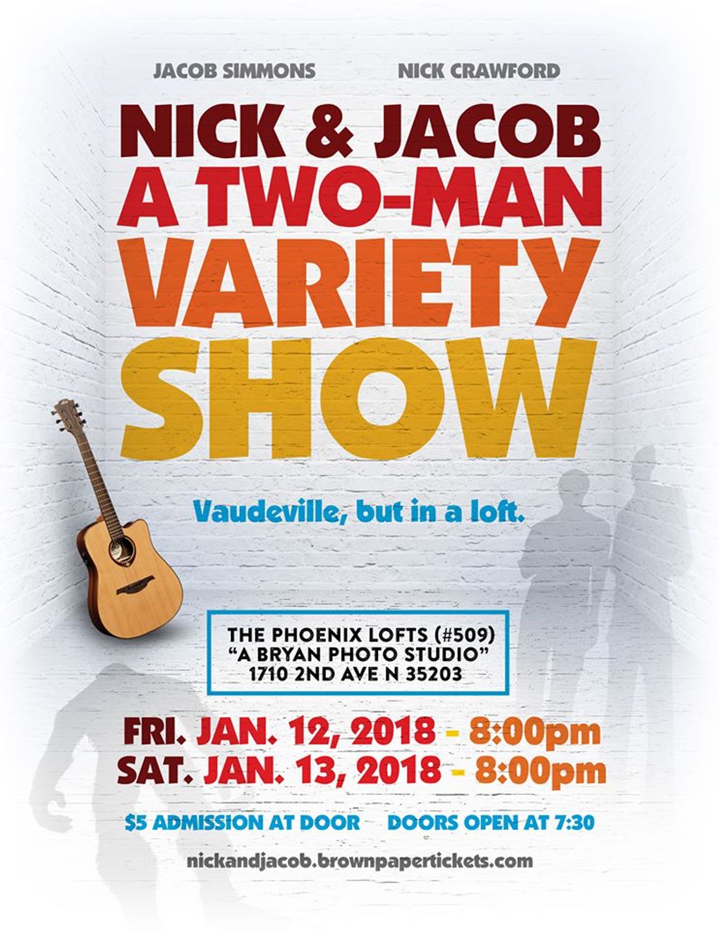 Interview: Nick Crawford and Jacob Simmons talk about bringing vaudeville back to Birmingham in NICK & JACOB: A TWO-MAN VARIETY SHOW Interview: Nick Crawford and Jacob Simmons talk about bringing vaudeville back to Birmingham in NICK & JACOB: A TWO-MAN VARIETY SHOW Image