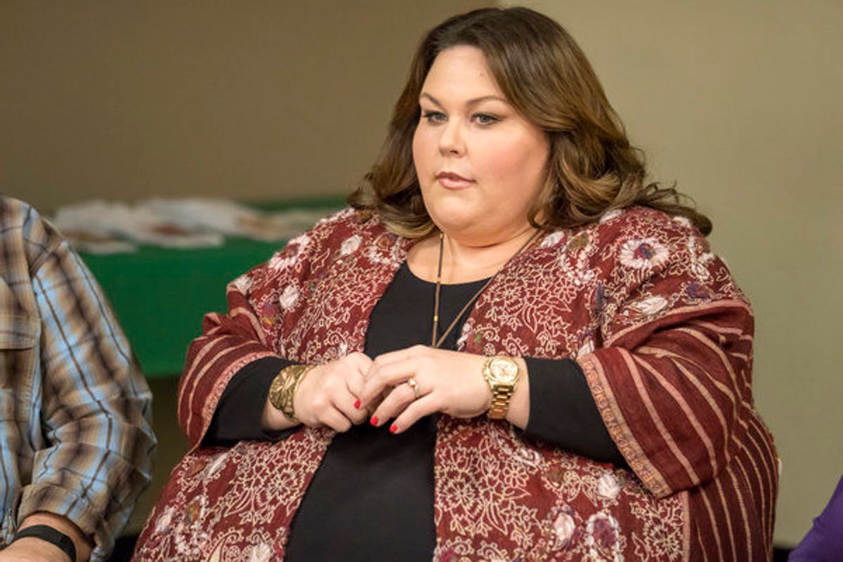 THIS IS US -- 'Clooney' Episode 212 -- Pictured: Chrissy Metz as Kate -- (Photo by: Ron Batzdorff/NBC) at 