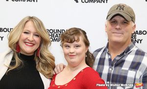 Lindsey Ferrentino, Jamie Brewer and Scott Ellis Photo