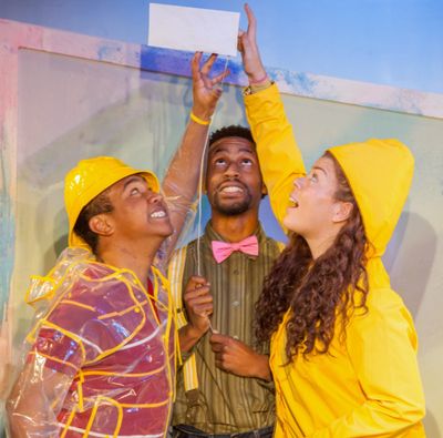 Jahbril Cook as Peter, Garrett Gray, and Tay Bass as Amy in The Snowy Day and Other S Photo
